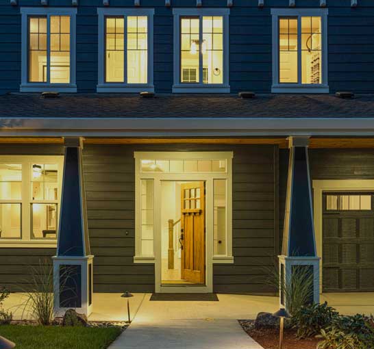 Custom home by Greenwood Homes