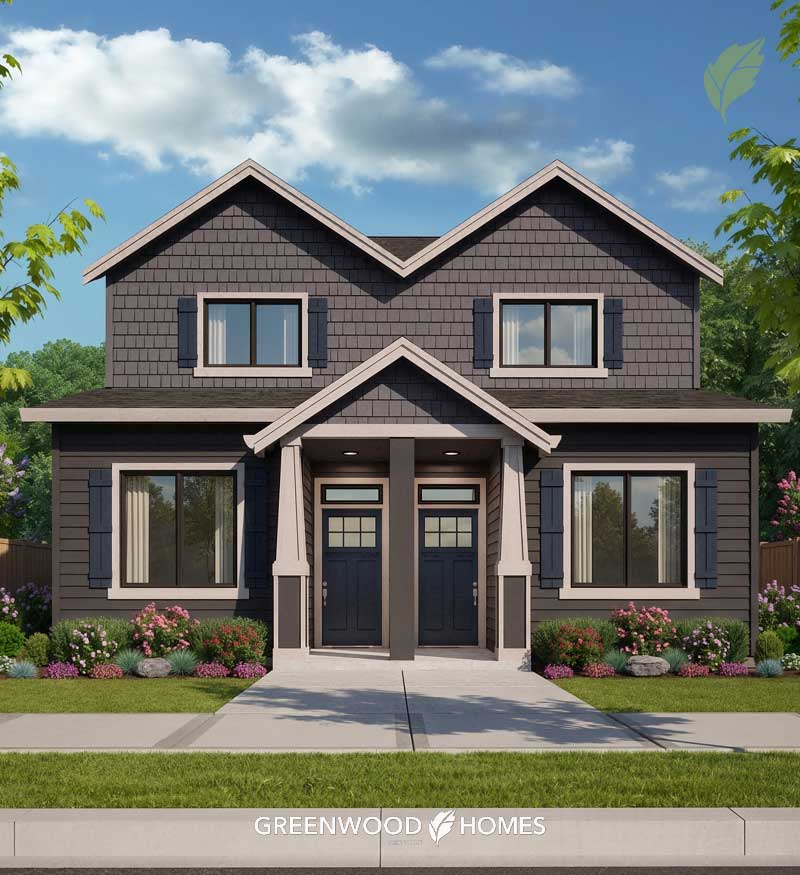 Building 8 of SW 1st Avenue Duplexes by Greenwood HOmes